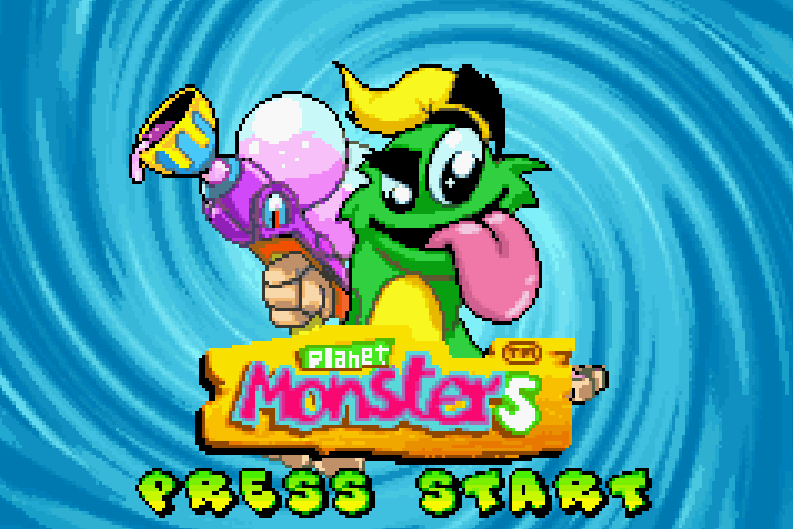 Planet Monsters Title Screen 